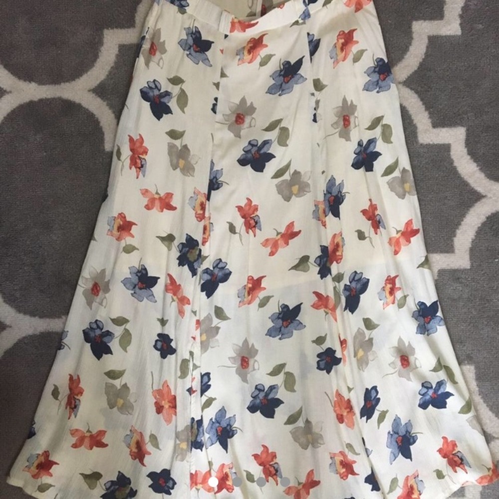 Vintage Watercolor Floral skirt